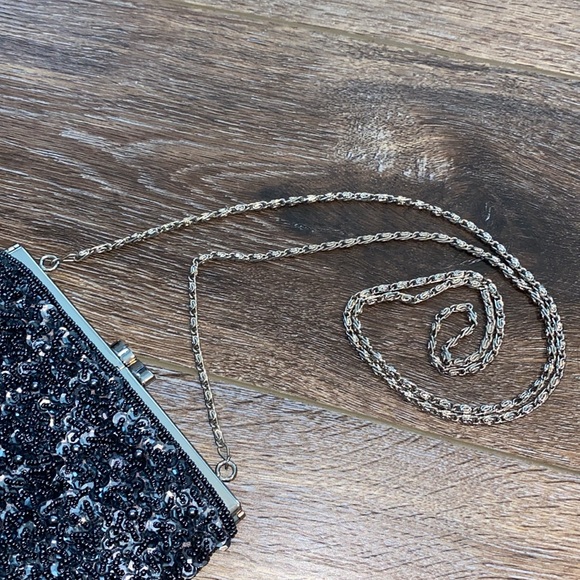 Cache Black Beaded and Sequin Evening Mini Bag 🖤LIKE NEW! - Picture 7 of 15